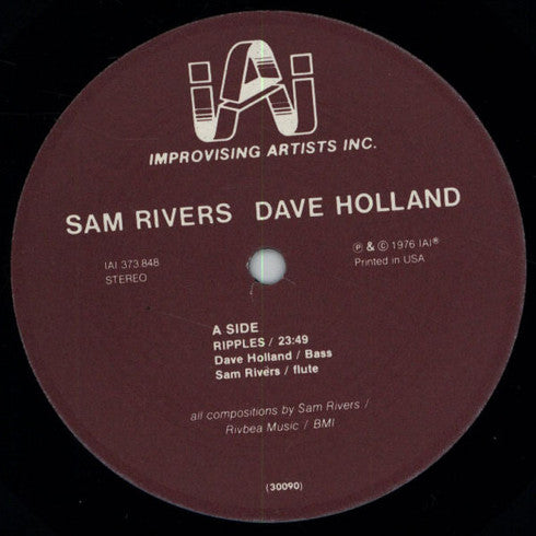 Sam Rivers / Dave Holland : Vol. 2 (LP, Album)
