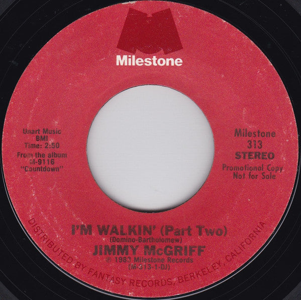 Jimmy McGriff : I'm Walkin' (Part Two) (7", Promo, Styrene)
