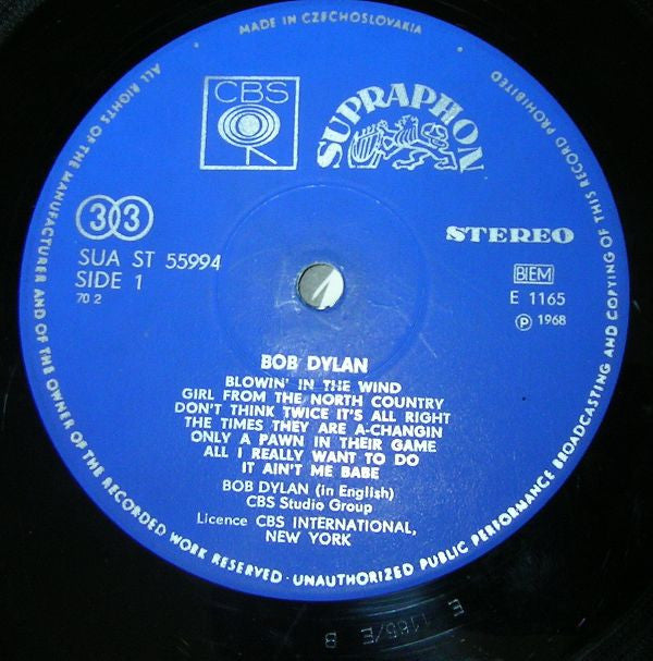 Bob Dylan : Bob Dylan (LP, Comp, RP, Fli)