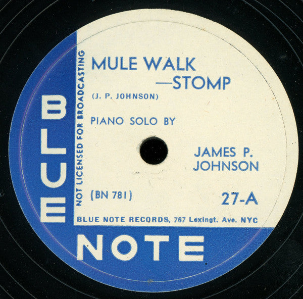James Price Johnson : Mule Walk-Stomp / Arkansaw Blues (Shellac, 12")