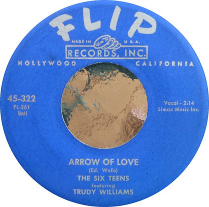 The Six Teens : Arrow Of Love / Was It A Dream Of Mine (7", Single)
