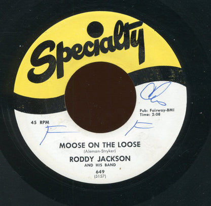 Roddy Jackson And His Band : Hiccups / Moose On The Loose (7")