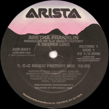 Aretha Franklin : A Deeper Love (3x12", Single, Promo, Tri)