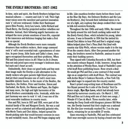 Everly Brothers : The Everly Brothers: 1957-1962 (CD, Comp, RM)