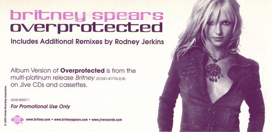 Britney Spears : Overprotected (12", Promo)