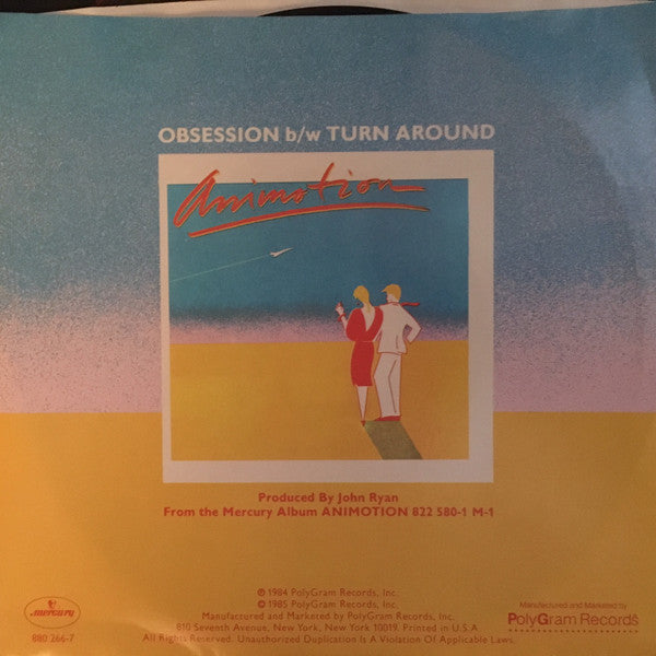 Animotion : Obsession (7", Styrene, 19 )