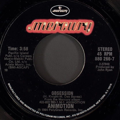 Animotion : Obsession (7", Styrene, 19 )
