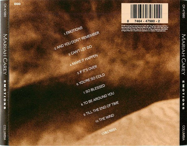 Mariah Carey : Emotions (CD, Album)