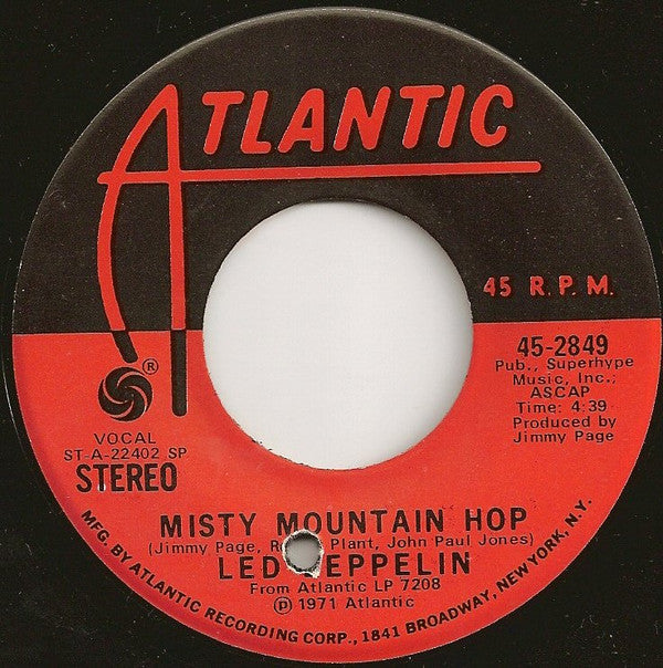 Led Zeppelin : Black Dog (7", Single, SP )