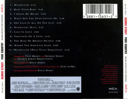 George Strait : Pure Country (Original Motion Picture Soundtrack) (CD, Album)