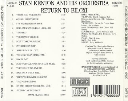 Stan Kenton And His Orchestra : Return To Biloxi (CD, Album)