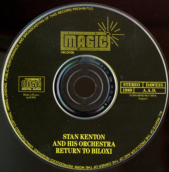 Stan Kenton And His Orchestra : Return To Biloxi (CD, Album)