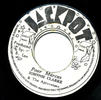 Johnny Clarke & The Aggrovators : Poor Marcus (7")