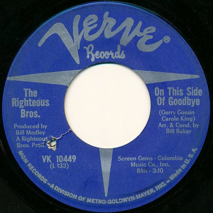 The Righteous Brothers : On This Side Of Goodbye (7", Single)