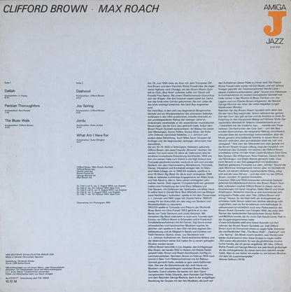 Clifford Brown And Max Roach : Clifford Brown - Max Roach (LP, Album, Mono, RE)