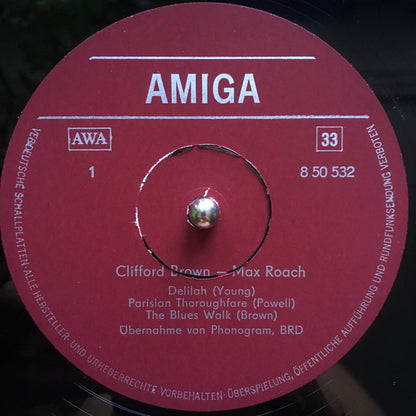 Clifford Brown And Max Roach : Clifford Brown - Max Roach (LP, Album, Mono, RE)