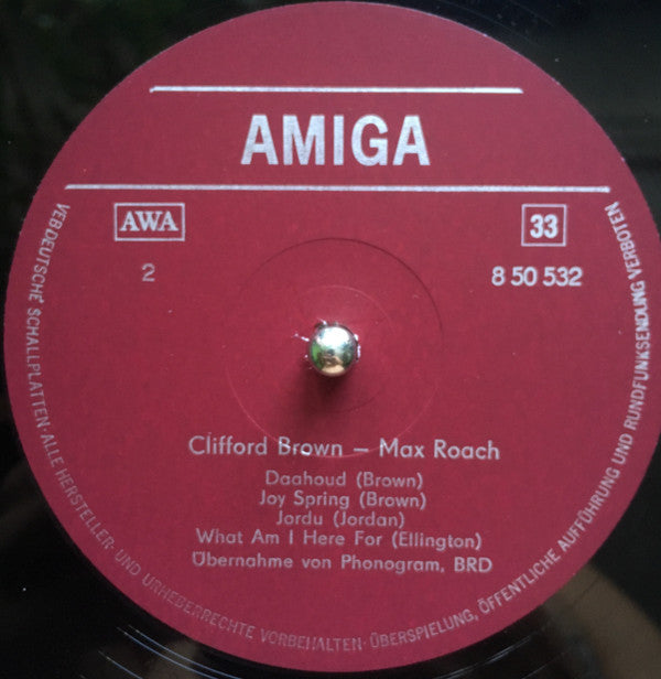 Clifford Brown And Max Roach : Clifford Brown - Max Roach (LP, Album, Mono, RE)