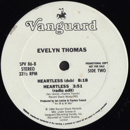 Evelyn Thomas : Heartless (12", Promo)