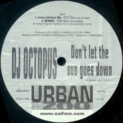 DJ Octopus : Don't Let The Sun Goes Down (12")
