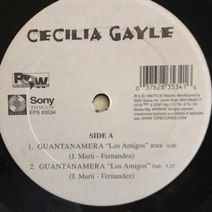 Cecilia Gayle : Guantanamera (Remix 2000) (12")