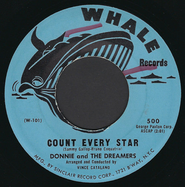 Donnie & The Dreamers : Count Every Star (7", Single)