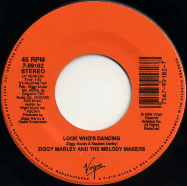 Ziggy Marley And The Melody Makers : Look Who's Dancing (7", Single)