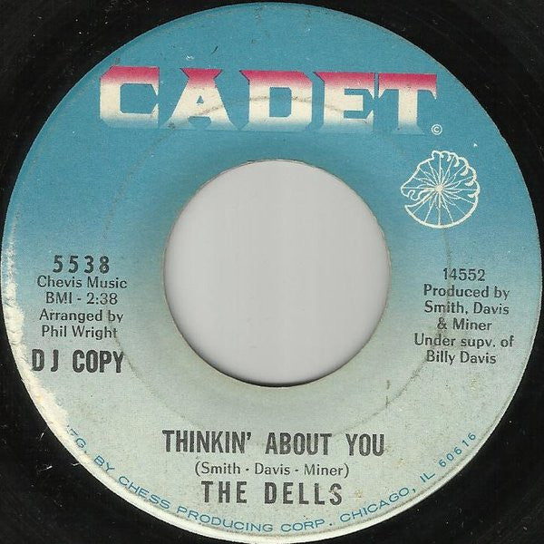 The Dells : Thinkin' About You / The Change We Go Thru (For Love) (7", Single, Promo)