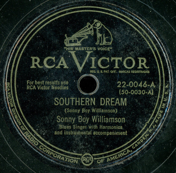 Sonny Boy Williamson : Southern Dream / I Love You For Myself (Shellac, 10", Single)