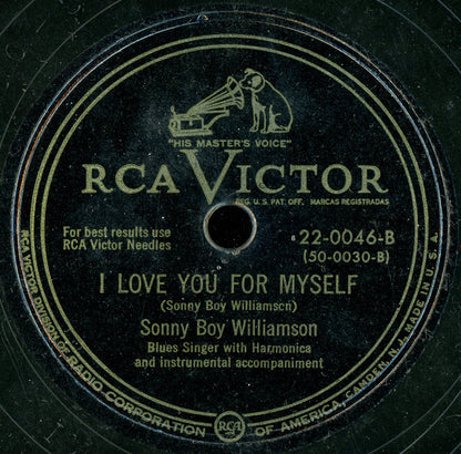 Sonny Boy Williamson : Southern Dream / I Love You For Myself (Shellac, 10", Single)