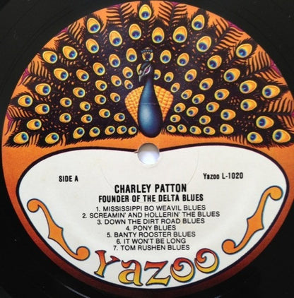 Charley Patton : Founder Of The Delta Blues 1929-1934 (2xLP, Comp, RE, Gat)