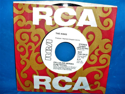 The Kinks : Celluloid Heroes (7", Promo)