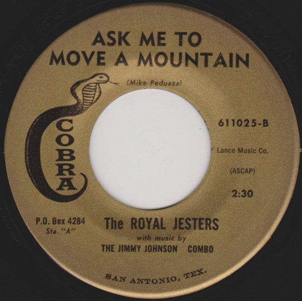 The Royal Jesters With The Jimmy Johnson Combo : Is That Good Enough For You? (7", Single)