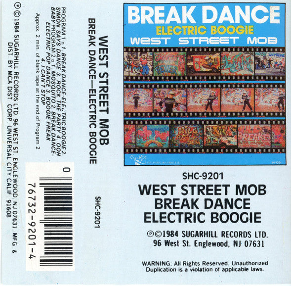 West Street Mob : Break Dance - Electric Boogie (Cass, Album)