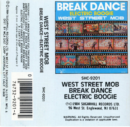West Street Mob : Break Dance - Electric Boogie (Cass, Album)