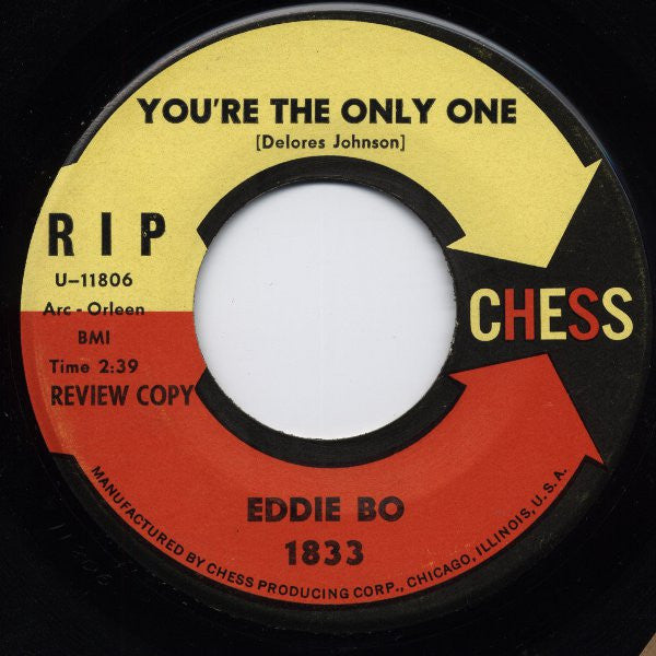 Eddie Bo : You're The Only One / You're With Me (7", Single, Promo)