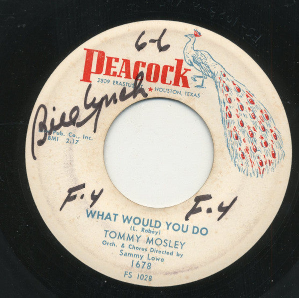 Tommy Mosley : What Would You Do (7", Single)