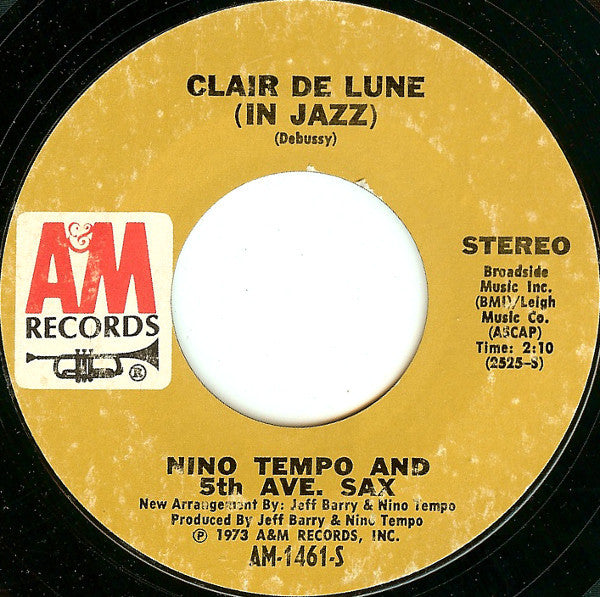 Nino Tempo & 5th Ave. Sax : Sister James (7", Single, Styrene, Pit)