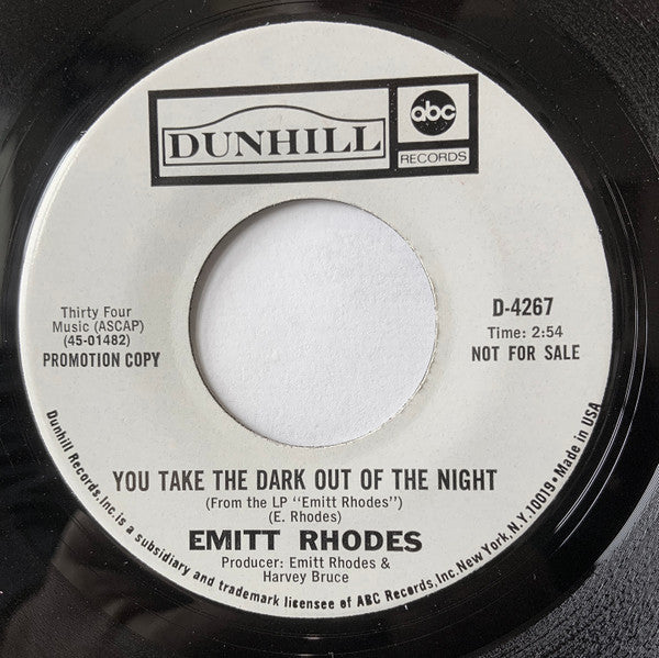 Emitt Rhodes : Fresh As A Daisy (7", Single, Promo, Mon)
