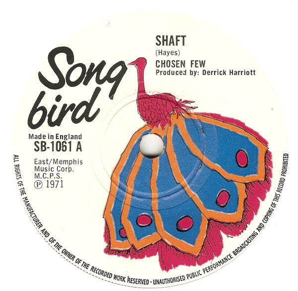 The Chosen Few : Shaft / Shaft - Version (7", Single, Sol)