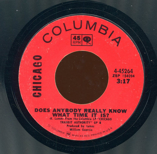 Chicago (2) : Does Anybody Really Know What Time It Is? / Listen (7", Single, Styrene, Pit)