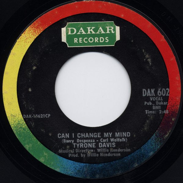 Tyrone Davis : Can I Change My Mind (7", Single, Styrene, Pit)