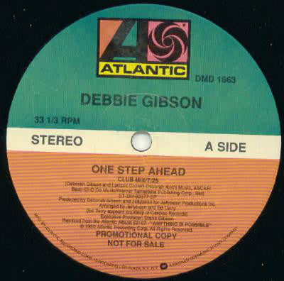 Debbie Gibson : One Step Ahead (12", Promo)