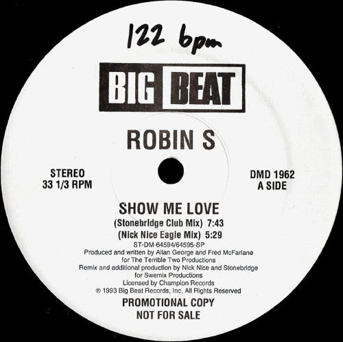 Robin S. : Show Me Love (12", Promo)