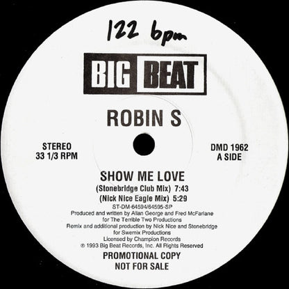 Robin S. : Show Me Love (12", Promo)