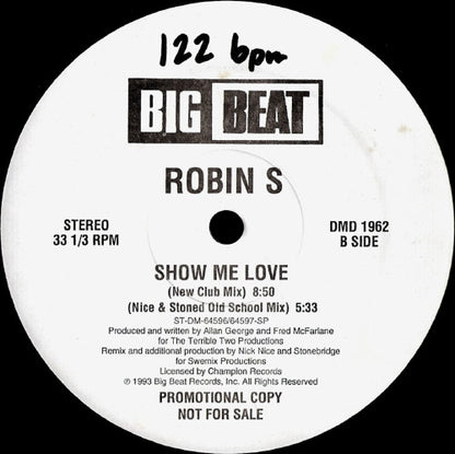 Robin S. : Show Me Love (12", Promo)