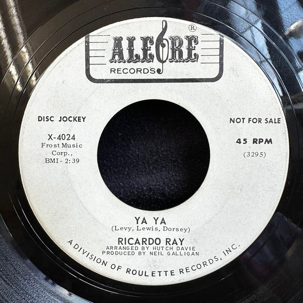 Ricardo Ray : Nitty Gritty / Ya Ya (7", Single, Promo)