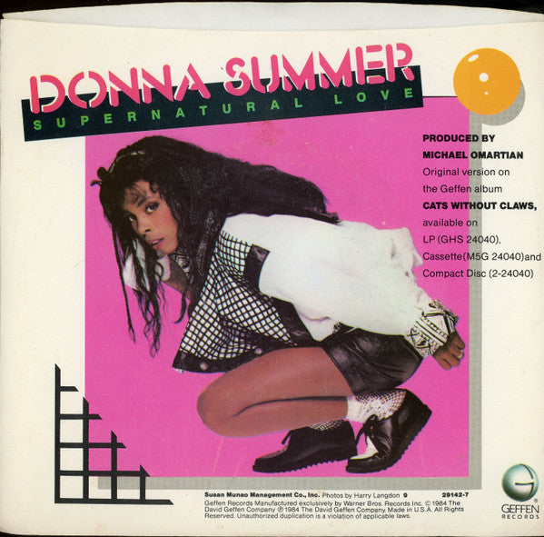 Donna Summer : Supernatural Love (7", Single, Promo, Styrene)