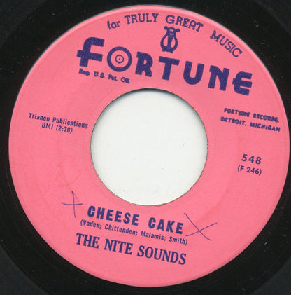 The Nite Sounds : Cheese Cake / (I Love You) With Tender Passion (7")