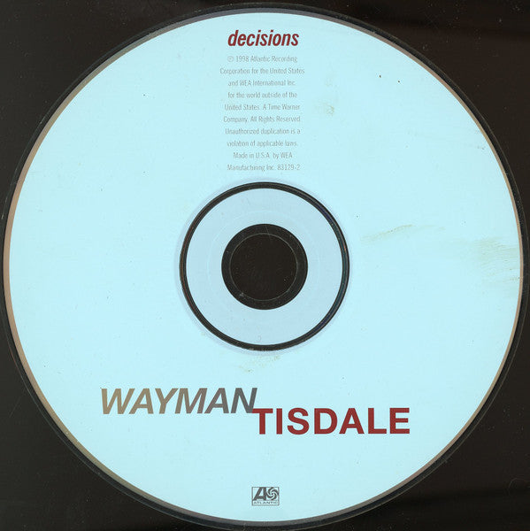 Wayman Tisdale : Decisions (CD, Album)