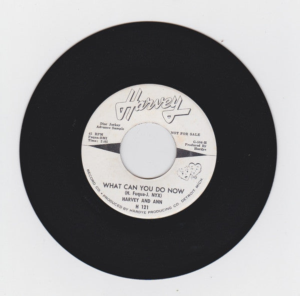 Harvey & Ann : What Can You Do Now (7", Single, Promo)